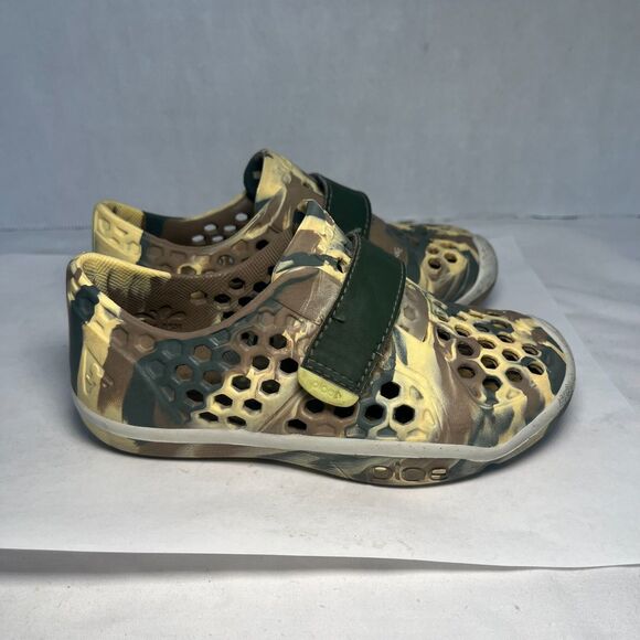 PLAE Mimo Sneakers Slip On Shoes Camo Green Yellow Toddler Boys 10 - Picture 5 of 8